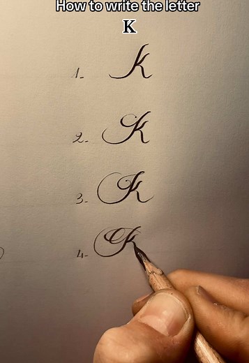 Learn Cursive Writing: How to Write the Letter K