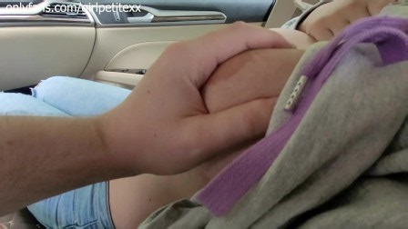 I Let Stranger Touch My Big Boobs and Pussy in the Car