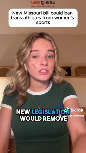 New Missouri law could ban trans athletes from women’s sports Campus Reform correspondent Jessica Ogrin reports on a new Missouri bill that could prohibit transgender athletes from competing in sports programs that do not align with their biological sex. #missouri #trans #transgender #womenssports #campusreform