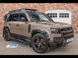 2021/21 LAND ROVER DEFENDER 110 3.0 D250 FIRST EDITION IN GONDWANA STONE WITH EBONY LEATHER INTERIOR