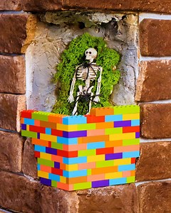 Wall restoration with Legos! | Crafty Panda How