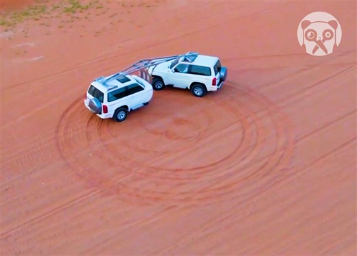 Nissan Patrol Camper with Gooseneck Trailer Partner: حمد حمدان Hamad Hamdan | Bored Panda Art