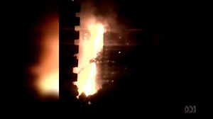 London tower fire: Video reveals disbelief of firefighters heading into 'Towering Inferno'