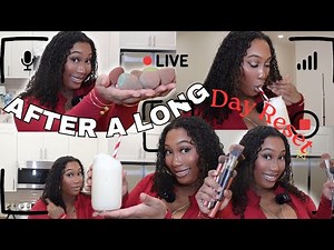 Clean Girl Reset Vlog 🧼 Washing Makeup Brushes Off, Making A Smoothie & Girl Chat 💕 Night Routine