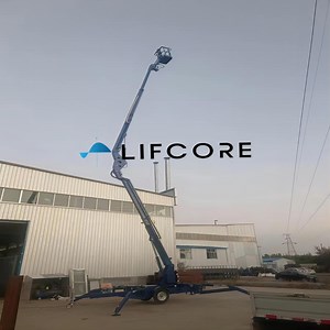 Hydraulic Man Mobile Bucket Aerial Work Towable Articulated Telescopic Boom Lift