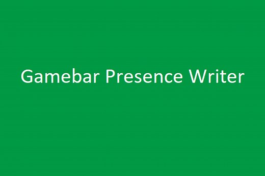 How to Disable GameBar Presence Writer?