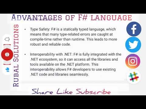 Advantages of F# F Sharp Programming