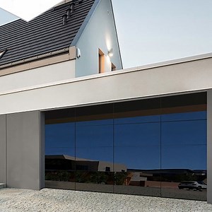 [Hot Item] Luxury Impact Tempered Aluminum Alloy Glass Frameless Garage Door Modern Insulated Commercial Glass Garage Doors for Homes