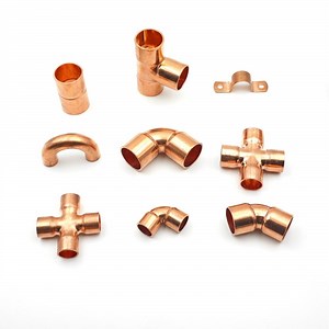 [Hot Item] Copper Welding Elbow Tee Coupling Reducer Socket Fitting The Refrigerator Accessories Reducing Socket