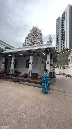 #exploreSGwithDD Dimpy at the Sri Srinivasa Perumal Temple, in #Singapore The large complex of Sri Srinivasa Perumal Temple, is dedicated to Lord Vishnu. It dates from 1855, but the 20 metres tall Gopuram was only built in 1966. Sri Srinivasa Perumal Temple is the venue for Thaipusam, a festival to honour Lord Murugan. During the festival, devotees lead a procession from Perumal temple to Layan Sithi Vinayagar temple. #iluvsaris #wearsaris #demuredrapes | Demure Drapes