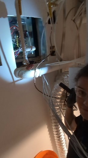 2.9K views | You know it's going to be an interesting one when you have to pull the access panel through a hole in the drywall...  . . . . . #hvac #hvaclife #hvacwork | HVACjess | Facebook