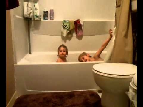 Kids Taking a Bath