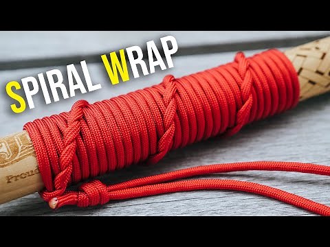Perfect For Sticks, Tools, And Flashlights | Paracord Walking Stick Wrap