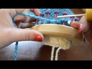 Loom Knit Stitch Technique Purl 1, SK WYIF