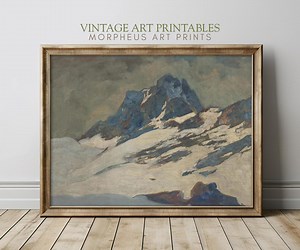 Verschneite Berge – Atmosphärische Winterlandschaft (Digitaler Download) Lw3 - Etsy.de
