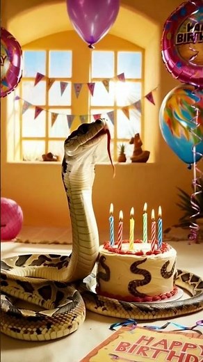 عيد ميلاد الثعبان 😅😅😅