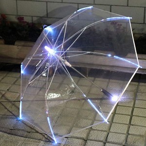 [Hot Item] LED Umbrella Golf Umbrella on The Shaft/Built in Torch on Bottom