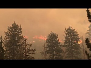 See Caldor Fire Burn Above Christmas Valley After Crossing Highway 89