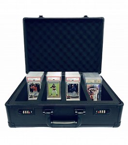 [Hot Item] Custom Tool Case Sports Graded Card Psa Storage Case Aluminum Alloy Metal Frame OEM Hard Aluminum Case for Card Psa Bgs Cgc