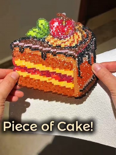Sparkly Perler Bead Art with No Holes | DIY Glitter Pixel Art