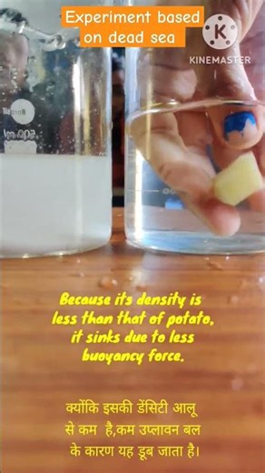 Experiment based on dead sea #deadsea #physics #science