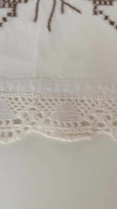 Vintage Hand Embroidered Table Runner With Crochet Lace, Floral Cross Stitch Cotton Runner, Cottagecore Spring Table Decor - Etsy