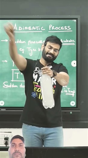 Adiabatic process based physics experiment #like_share_subscribe