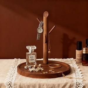 Handmade Walnut Wood Jewelry Display Stand - Tree Shaped Organizer, Minimalist & Multi - Functional Rack for Necklaces,bracelets and Watches - Etsy Australia