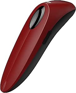 Alacrity 2D Barcode Scanner Wireless & Bluetooth & USB Wired Connection,Connect Smart Phone Tablet PC,QR Image Inventory Bar Code Scanner with Vibration Alert CO-R40 Red