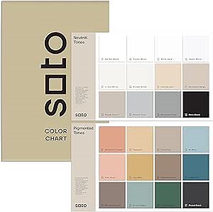 Soto Paint Samples Color Chart (24 Colors) - Find Your Color before Ordering Touch Up or All-in-One House + Furniture Paint