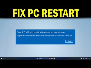 How To Fix Your PC Will Automatically Restart in One Minute Message in Windows 11/10