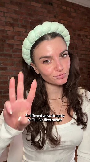 3 different ways to use filter primer...#tulaskincare #skincareroutine #makeuphack #primer #viralproduct #glowingskin #glowingskin