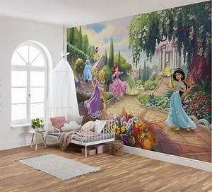 Princess photo wallpaper girl bedroom wall mural Disney green decor RETURN | eBay UK