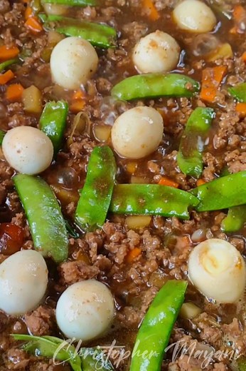 Giniling na baka na may itlog at sitsaro #buhayprobinsya #pagkaingpinoy #supportlocal #christophermayani | Team Mayani