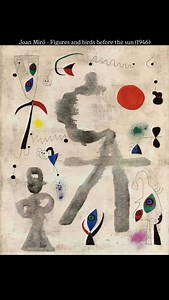 734 reactions · 50 shares | Joan Miró - Figures and birds before the sun (1946) #joanmiro #joanmiró #miro #miró | Contemporary Art | Facebook