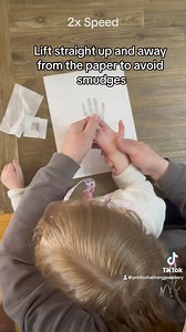 Inkless print kit instructions - hand and footprints Modelled by Thalia 🥰 | Prints Charming - Hand crafted silver jewellery