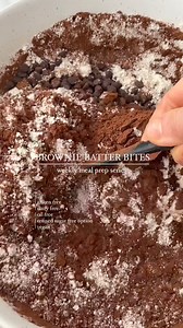 Brownies are better when bite-sized and made with Barney Butter! 🍫 😋 Our friend IG/foodforgoodnesssake created these super sweet #BrownieBatterBites with our almond butter! | Barney Butter