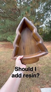 Found this awesome #christmastree piece #shopping this weekend! Should I add #epoxyresin and #glitter ? #resinart #resinartist #theresinhole #resin #resina #resine #resinartwork #resincraft #epoxyresin #resinobsessed #resinobsession #epoxyresinart #Christmas #wood #1000hashtags | Down The Resin Hole