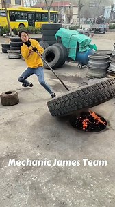 Remove Sticky Stuck Tire Without Machine! | Mechanic James Team