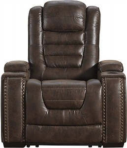 [Hot Item] Geeksofa 9107-2 Luxury 2 Seater Leather Power Electric Home Theater Cinema Recliner Sofa Set Seating with Console & Bluetooth Speaker & Power Headrest