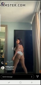 Thot twerking in a bikini (nip slip)