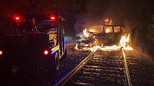 Man injured after freight train hits vehicle in Harvard; Metra UP-NW service restored