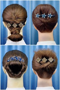 289K views · 4.3K reactions | Learn to Make Simple Bun Hairstyle for Girls and Women | DIY Hacks | Facebook
