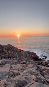 Sunrise from Great Head at Acadia National Park. Looked like there was an engagement shoot going on as well - congrats, happy couple! #Maine #sunrise #acadia | Eric Storm Photo