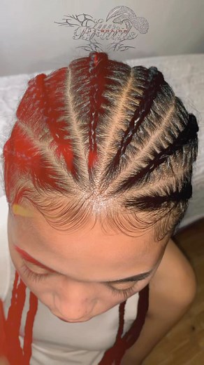 6 Cornrows Full Head w/ Extensions.🧡🩶 #nocopyrightinfringementintendedmusicbelongstotherightfulowner #braids #baguio #cornrows #cornrowbraids #hairextensions | Luv.Braids