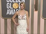 Pregnant Claire Danes wows in white on the 2023 Golden Globe Awards red carpet