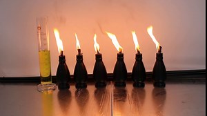 tewei 6 Pack Outdoor Citronella Torches, Metal Garden Torches for Outside, Easy to Refill Citronella Outdoor Black Flickering Flame Torch Light for Backyard Outside Patio Lighting Party