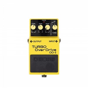Boss OD-2 Turbo OverDrive (Black Label) 1985 - 1988 - Yellow | Reverb