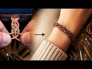 Handmade Copper Bracelet | Wire Braiding Tutorial | DIY Jewelry Making