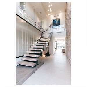 [Hot Item] Orient Stair Heavy Duty Steel Frame Safety Railing Commercial Building Staircase